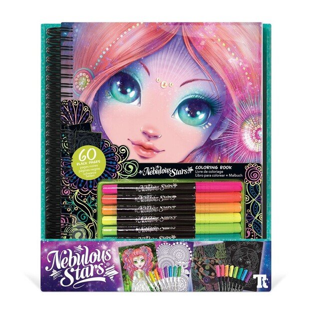 Nebulous Star - Black Pages Coloring Book (232-11111)