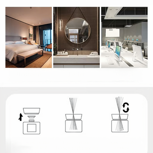 Apelsīnu difuzors ar rožu kociņiem dāvanu komplekts sieviešu dienai