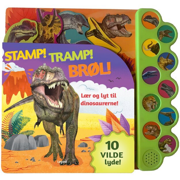 Legind - Lær & Lyt Bog - Med Dinosaurer