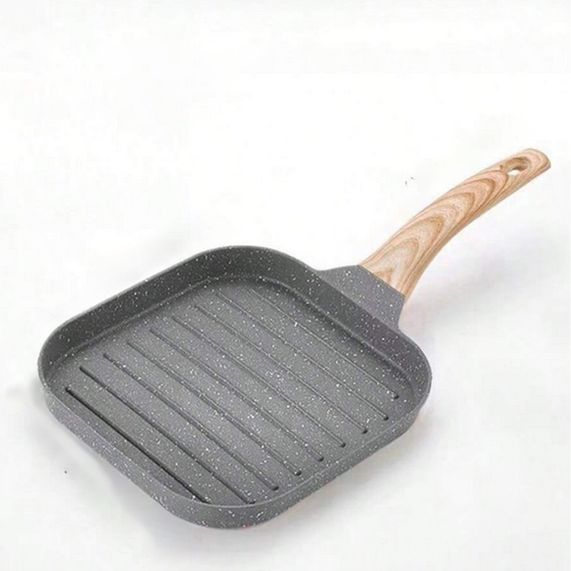 Tūristu kempinga grila panna cepšanai, grilēšanai, indukcijas un gāzes plīts virsmai