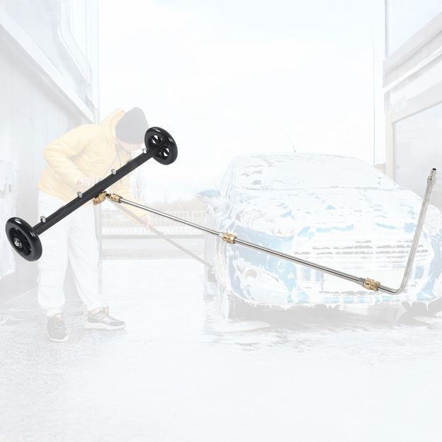 Daudzfunkcionāla bruģakmens šasijas mazgātāja ar 3 zariem