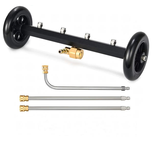 Daudzfunkcionāla bruģakmens šasijas mazgātāja ar 3 zariem