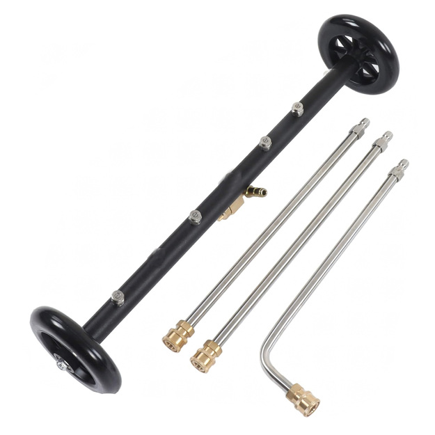 Daudzfunkcionāla bruģakmens šasijas mazgātāja ar 3 zariem