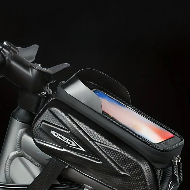 Velosipēda soma, ūdensnecaurlaidīgs turētājs, maciņš, telefona maciņš, skārienekrāna vāciņš