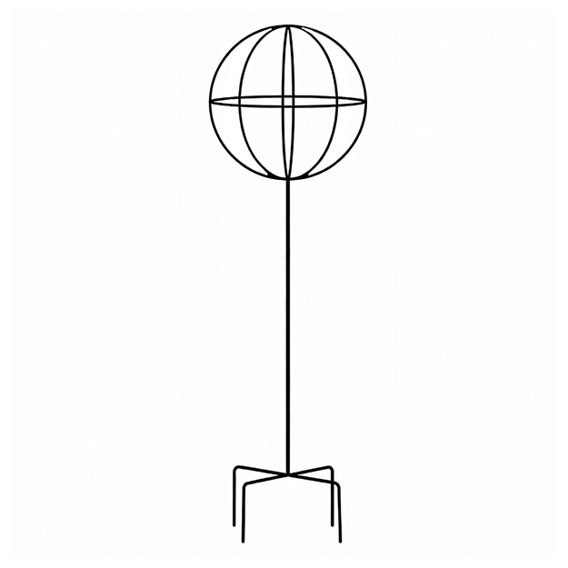 Dārza pergola, terases, metāla balsts vīteņrozēm, 50x10 cm, melns