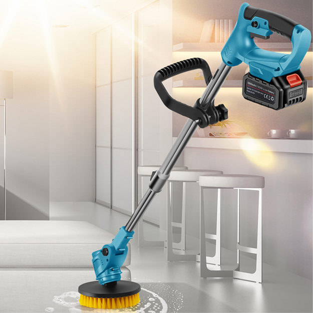 Elektriskā tīrīšanas birste, bezvadu, rotējoša, uzlādējama, 2x akumulators