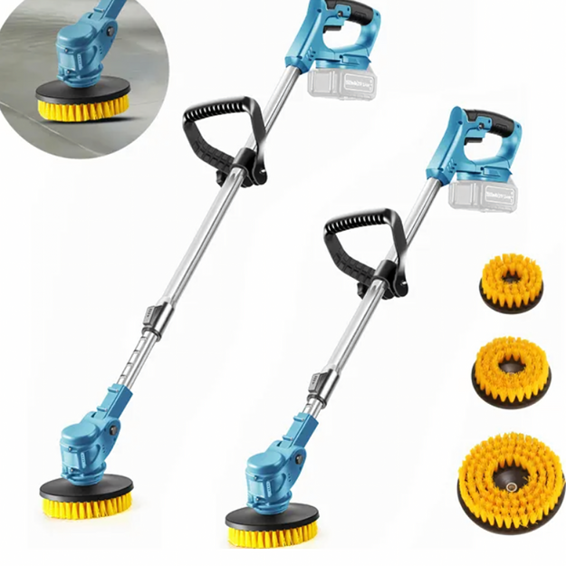 Elektriskā tīrīšanas birste, bezvadu, rotējoša, uzlādējama, 2x akumulators