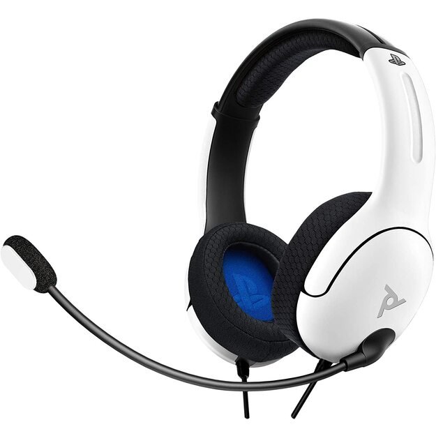 PDP LVL40 Wired Stereo Headset for PS4 and Playstation 5 White