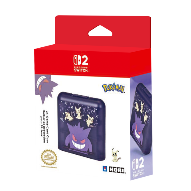 HORI - 24-Game Card Case (Gengar & Mimikyu) - Purple