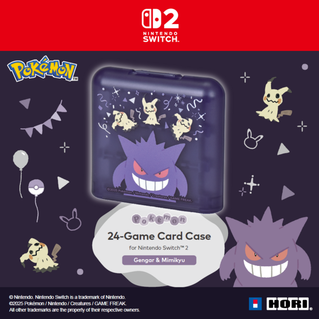 HORI - 24-Game Card Case (Gengar & Mimikyu) - Purple