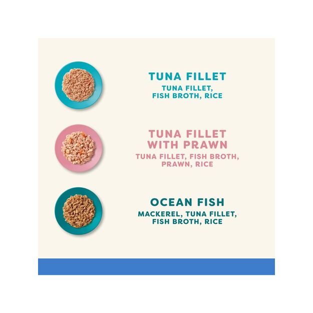 Applaws - Multipack Fish selection  in broth -  12x156g