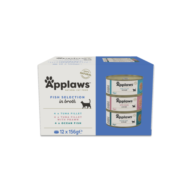 Applaws - Multipack Fish selection  in broth -  12x156g