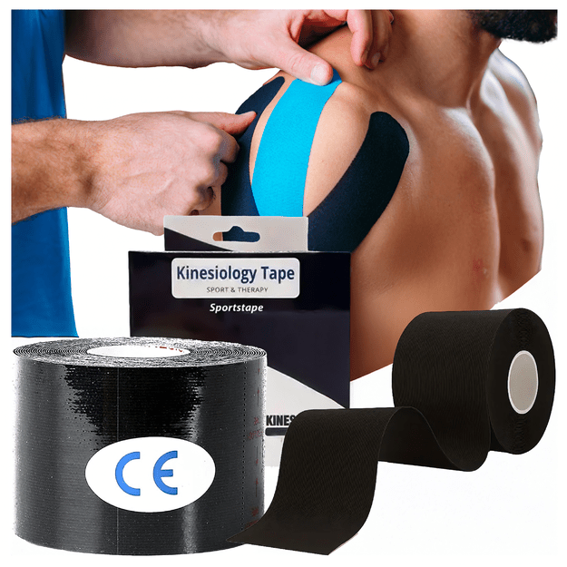 Kineziologinis teipavimas, pleistrai, „Kinesio Sport Pro Tape“, 5Mx5CM 1