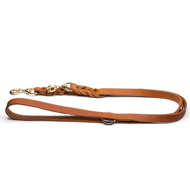 WalkFit - Tracking Leash - Cognac - 20mm x 220cm
