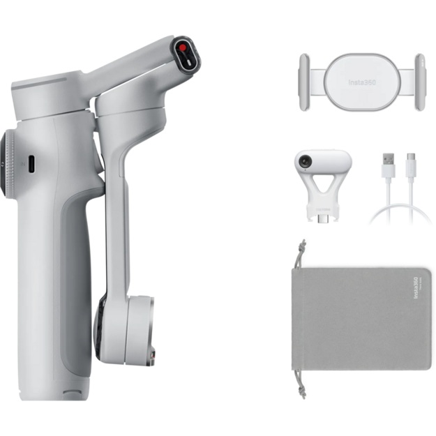 Insta360 - Flow 2 AI Tracker Bundle (Stone Grey)