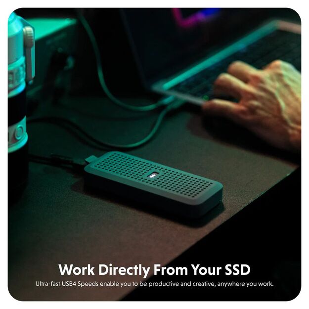 Hyper - HyperDrive EcoSmart USB4 SSD Enclosure