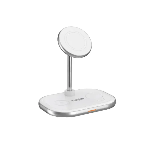 Energizer - Magnetic QI 3-i-1 wireless charger with 15W fast charging - USB-C