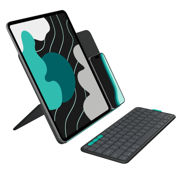 Logitech - Flip Folio for iPad Pro & Air 13'' - Graphite - Nordic