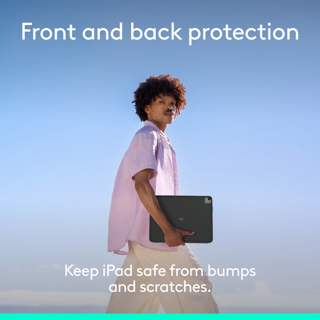 Logitech - Flip Folio for iPad Pro & Air 13'' - Graphite - Nordic