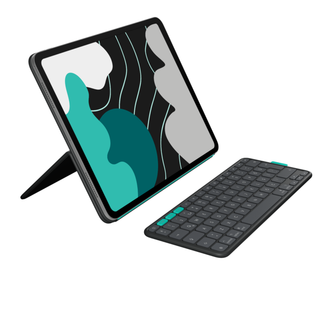 Logitech - Flip Folio for iPad Pro & Air 13'' - Graphite - Nordic