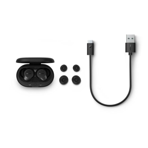 Philips Audio - Bluetooth Earphones with Microphone TAT1209BK/00 TWS – Black