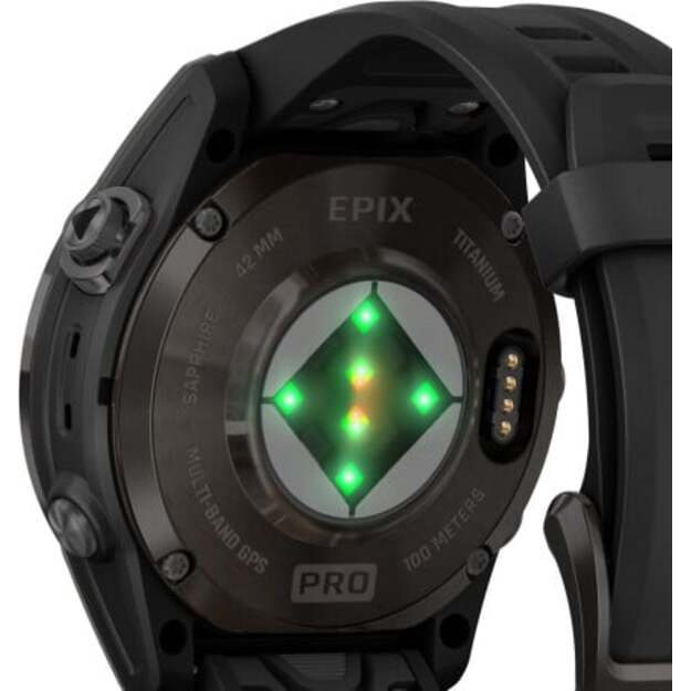 Garmin - Epix Pro (Gen 2) 42mm Sapphire Edition, Black