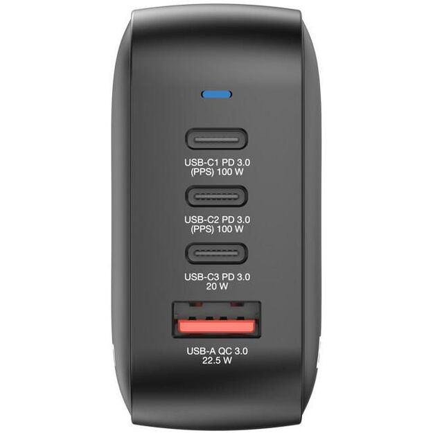 Verbatim - Mini GaN Charger 100W 4 Port US plug with EU and UK adaptors