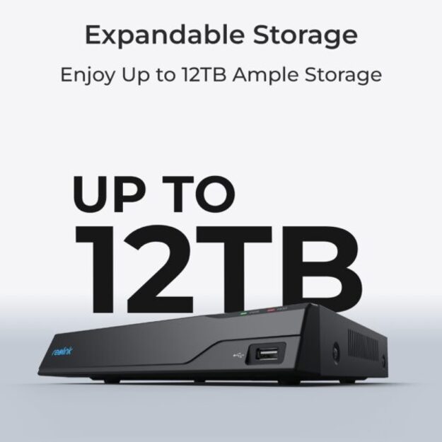 Reolink NVR Camera System – NVS8-5MB4 RLK8-410B4-5MP – 4x 5MP Cameras + 8CH NVR – White