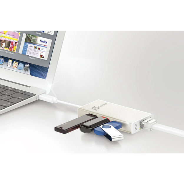 J5create - USB-C Gigabit Ethernet & Hub Multi Adapter