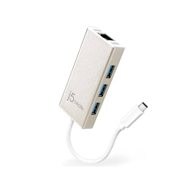 J5create - USB-C Gigabit Ethernet & Hub Multi Adapter