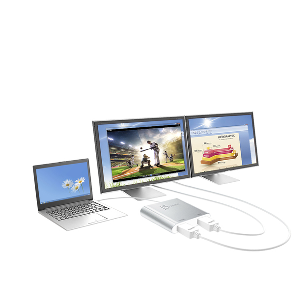 J5create - USB 3.0 To Dual HDMI Multi-Monitor Adapter