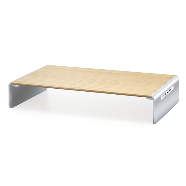 J5create - Wood Monitor Stand With Docking Station