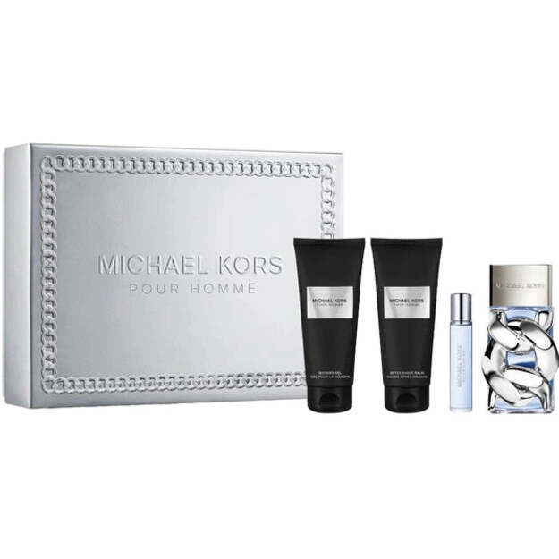 Michael Kors - Pour Homme EDP 100 ml + Body Lotion 100 ml + Shower Gel 100 ml + EDP 10 ml - Giftset