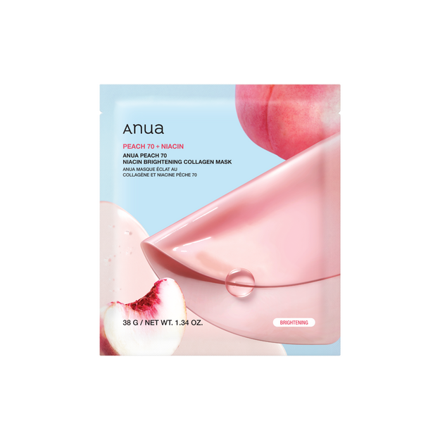 Anua - Brightening Collagen Mask - Peach 70 Niacin
