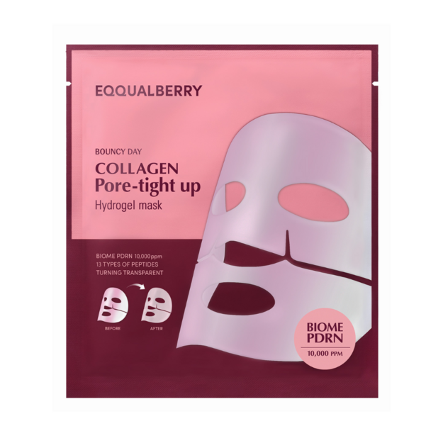 Eqqualberry - Collagen Pore-tight Up Hydrogel Mask - One Sheet