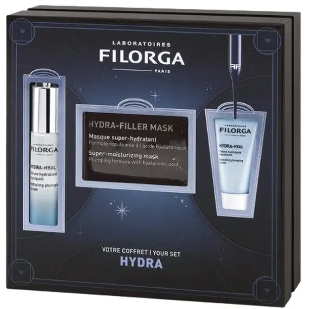 Filorga -  Filorga Hydra-Hyal Serum 30 ml + Hydra-Hyal Cream 15 ml + Hydra-Filler Mask - Giftset