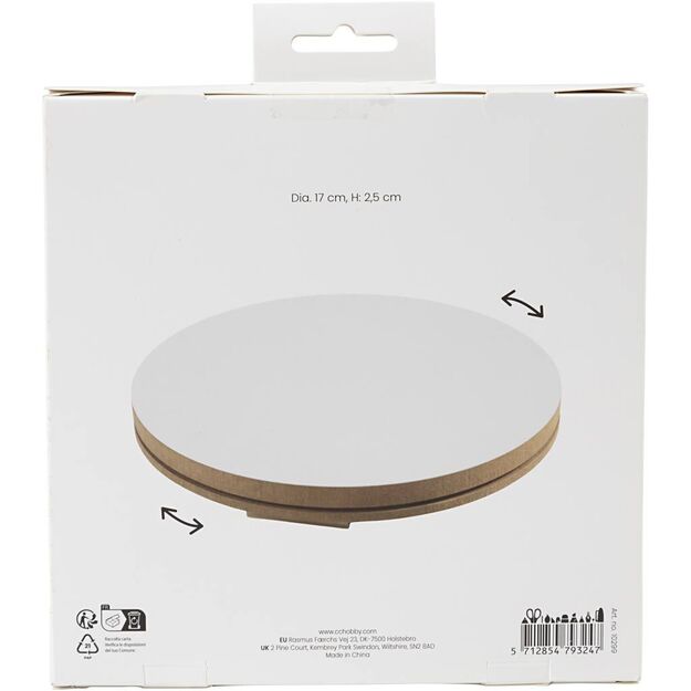 Spinning Wheel - H: 2,5 cm - dia. 17 cm (10299)