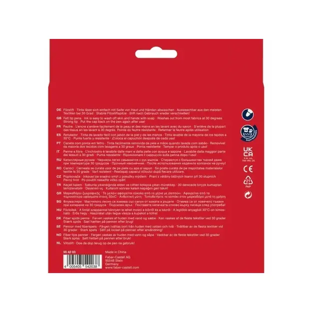 Faber-Castell - Fibre-tip pen Castle - Cardboard box of 36 (554203)