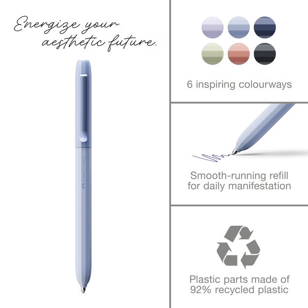 Faber-Castell - Avori Ballpoint Pen – Extra Bold Blue Refill (Peace of Mind)