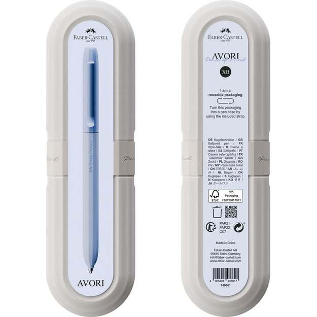 Faber-Castell - Avori Ballpoint Pen – Extra Bold Blue Refill (Peace of Mind)