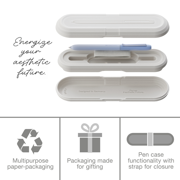 Faber-Castell - Avori Ballpoint Pen – Extra Bold Blue Refill (Peace of Mind)