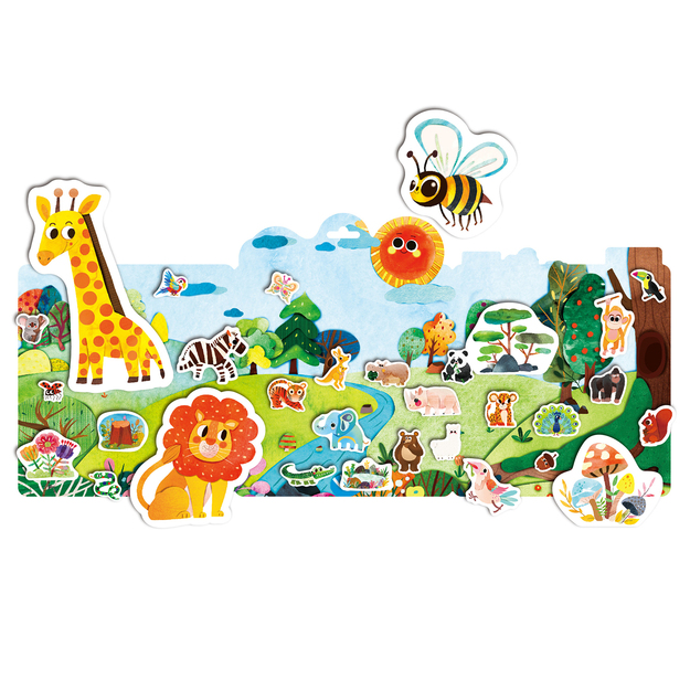 mierEdu - Jelly Stickers - Movable - Wild Animals (ME262)