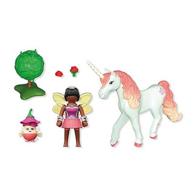 PLAYMOBIL - Collectible Unicorn: Sky Rose with Fairy (71841)