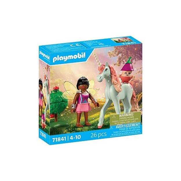 PLAYMOBIL - Collectible Unicorn: Sky Rose with Fairy (71841)