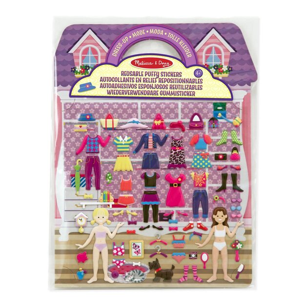 Melissa & Doug - Reusable Puffy Stickers Playset Dress-Up (806033)