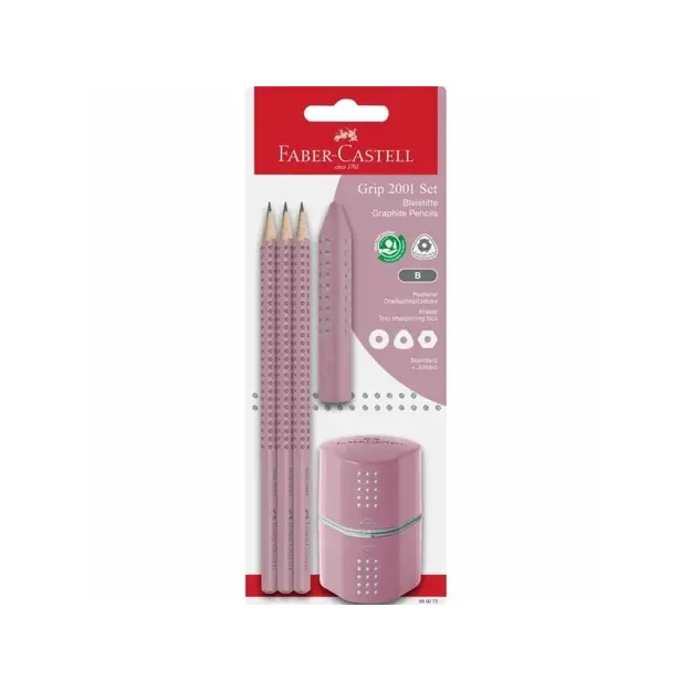 Faber-Castell - Grip 2001 set - Rose Shadows blister card (580073)