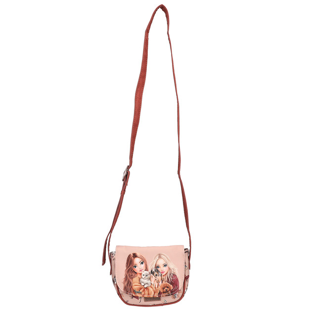TOPModel - Small Shoulder Bag FUR EVER FRIENDS - Powdery Pink and Copper - Small