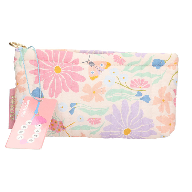 PENFection - Pencil Tube Flower - Cream-colored with Pastel Floral Print
