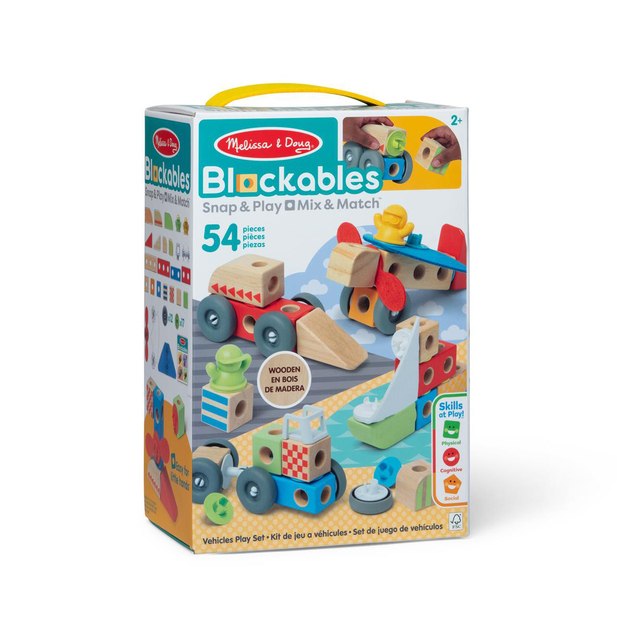 Melissa & Doug - Blockables Building Set Vehicles (806013)