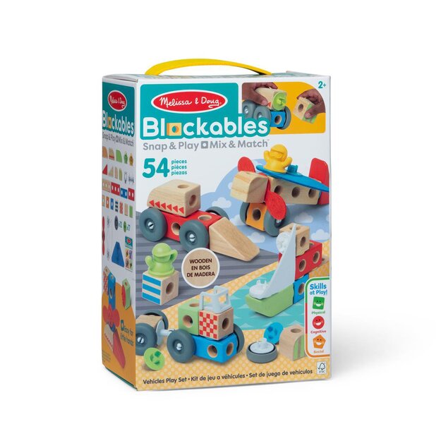 Melissa & Doug - Blockables Building Set Vehicles (806013)